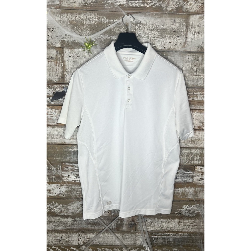 FILA‎ Golf Mens white Polo Shirt M